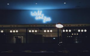 Wild and Free Neon sign - Calgary Alberta