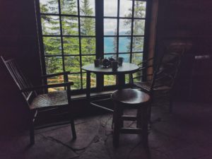 Inside the Lake Agnes tea house