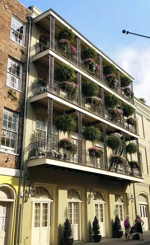 Balcony gardens in the french quarter