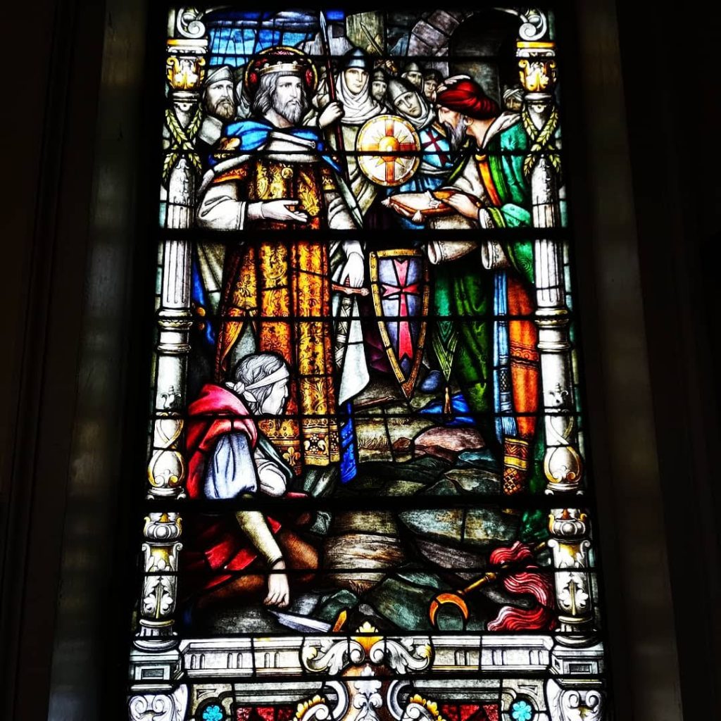 Stained glass window from St. Louis Cathedral New Orleans