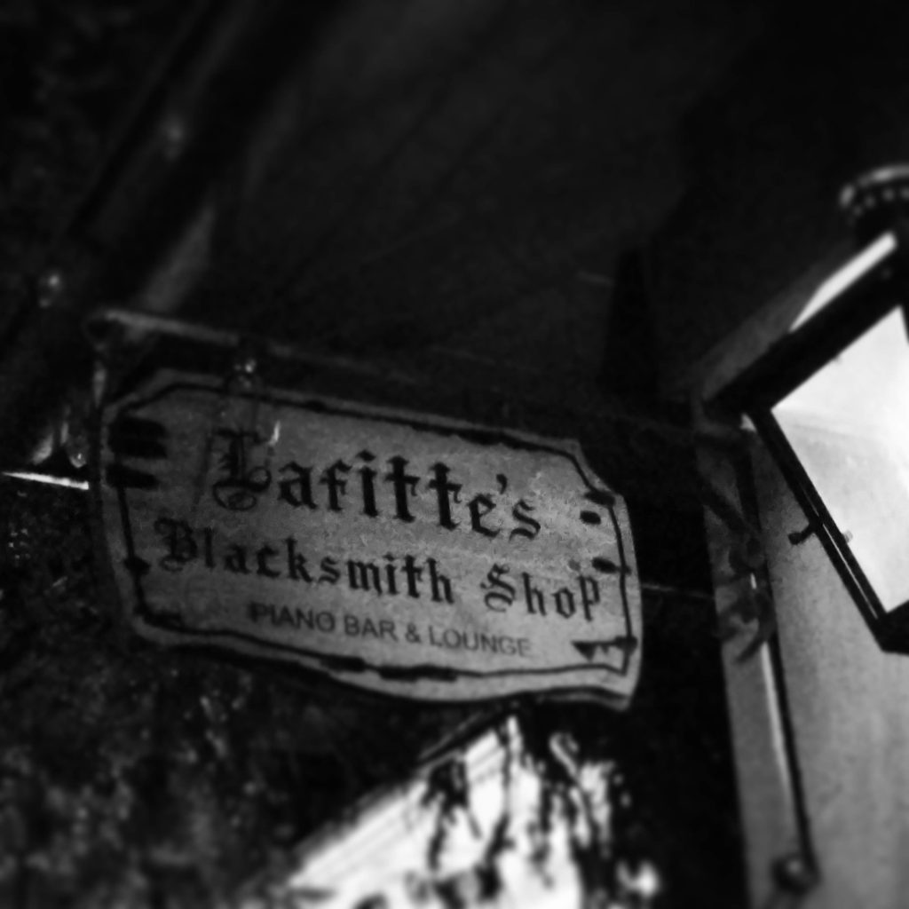 Lafitte's Blacksmith Shop sign