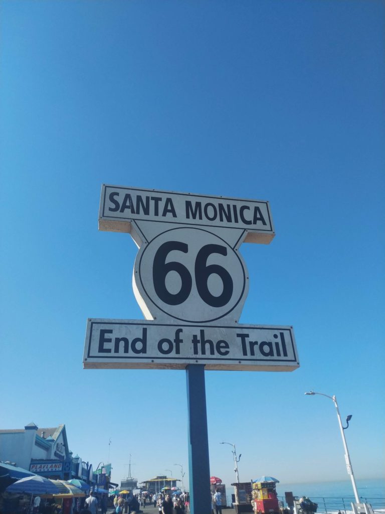 Santa Monica Route 66 sign