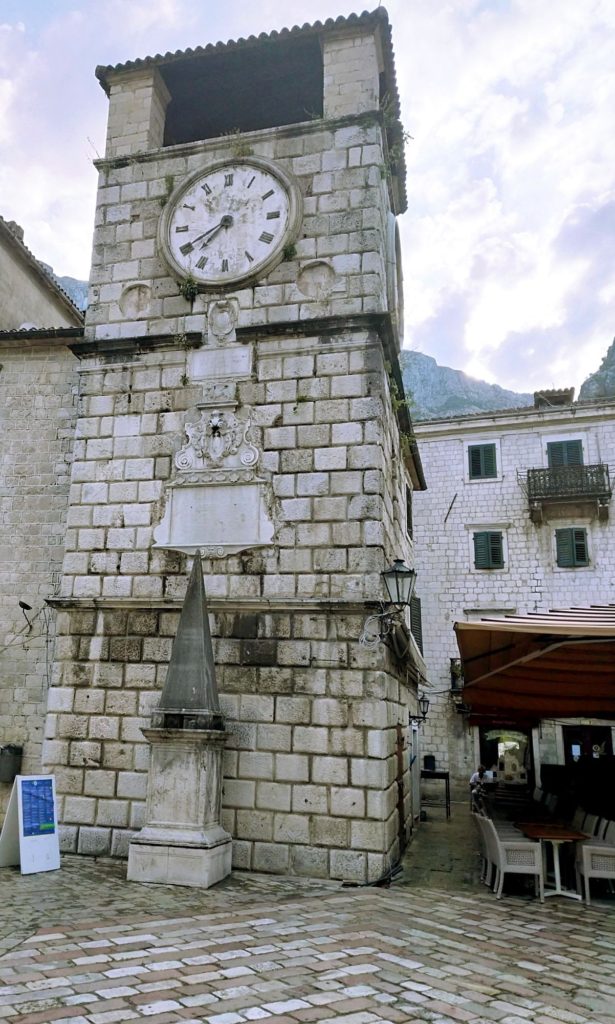 clock tower old town Kotor Montenegro